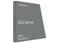 OEM ดั้งเดิม Microsoft SQL Server 2014 ภาษาอังกฤษมาตรฐาน OPK 64 บิตการเปิดใช้งานดีวีดีออนไลน์