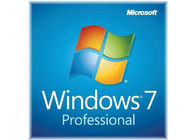 กล่องบรรจุขายปลีก Microsoft Windows 7 สิทธิ์การใช้งานสติกเกอร์ใบอนุญาต COA ตลอดอายุการรับประกัน