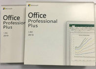 Microsoft Office 2019 Professional Plus สำหรับสิทธิ์การใช้งานรหัสผลิตภัณฑ์ Windows 64 บิตดีวีดีแพ็คการขายปลีก