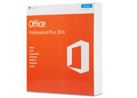 แพ็คเกจมาตรฐานเต็มรูปแบบ Microsoft Office 2016 Professional Plus ปลีกพร้อมกล่องดีวีดีปลีก