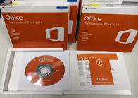 การเปิดใช้งานออนไลน์ 100% Microsoft Office 2016 รหัสคีย์ Pro Plus การ์ด 32 บิต 64 บิตดีวีดี