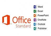 2016 ขายปลีกมาตรฐาน Microsoft Office 2016 รหัสคีย์ 32 บิต 64 บิตกล่องขายปลีกเปิดใช้งานออนไลน์ 100%