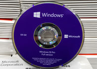 รหัสคีย์ลิขสิทธิ์ของ Microsoft Windows 10 Pro DVD OEM แพ็คเกจ FPP RAM 2 GB สำหรับ 64- บิต