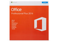 ต้นฉบับ Microsoft Office 2016 รหัสคีย์ Pro Plus รหัสค้าปลีกพร้อมแพคเกจกล่องดีวีดีรับประกันหนึ่งปี