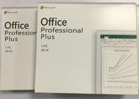 Pro Plus Microsoft Office 2019 รหัสสิทธิ์การใช้งานคีย์การ์ดคีย์ Professional Plus ดีวีดีซอฟต์แวร์กล่องขายปลีก