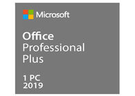 Original Pro Plus Microsoft Office 2019 รหัสคีย์ใบอนุญาตคีย์การ์ด 100% การเปิดใช้งานออนไลน์