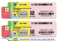 รหัสสิทธิ์ใช้งาน Microsoft รหัสสติกเกอร์ลิขสิทธิ์ COA ของ Windows 10 Pro ระบบเวอร์ชั่น 64 บิต